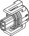 2 Way F MetriPack (M/P) 150 Sealed Connector Black