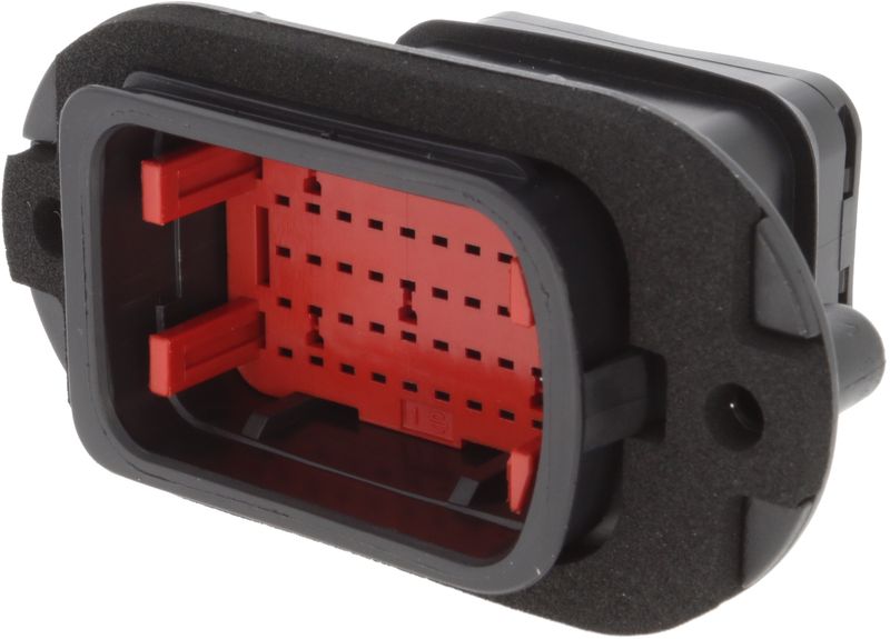 50 Way M 1.5 SICMA Panel Through Sealed Connector Black