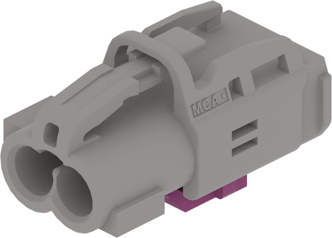 2 Port 1 Row MCA-B Female Mini Coax Grey Code G