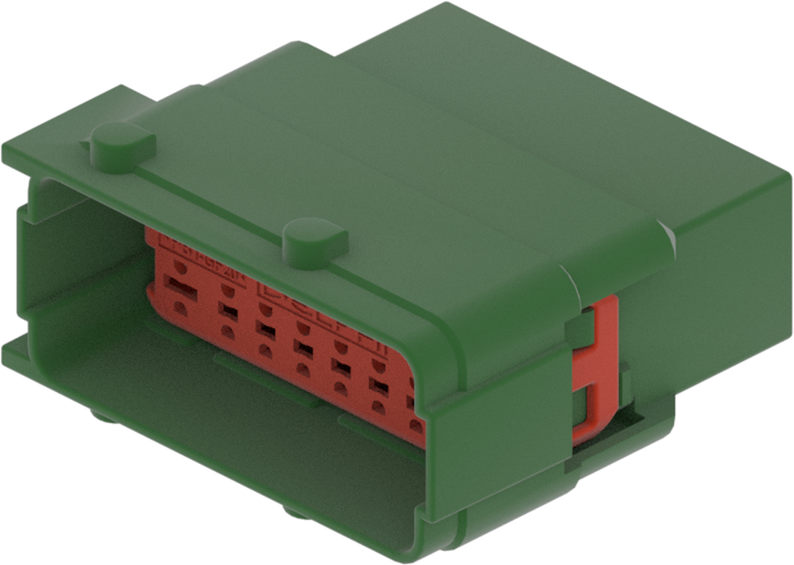 16 Way Male 1.5 2.8 Mixed Unsealed Connector Green
