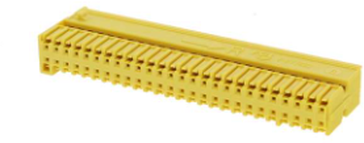 52 Way F DUO-TWIN 0.64 Unsealed Connector Yellow