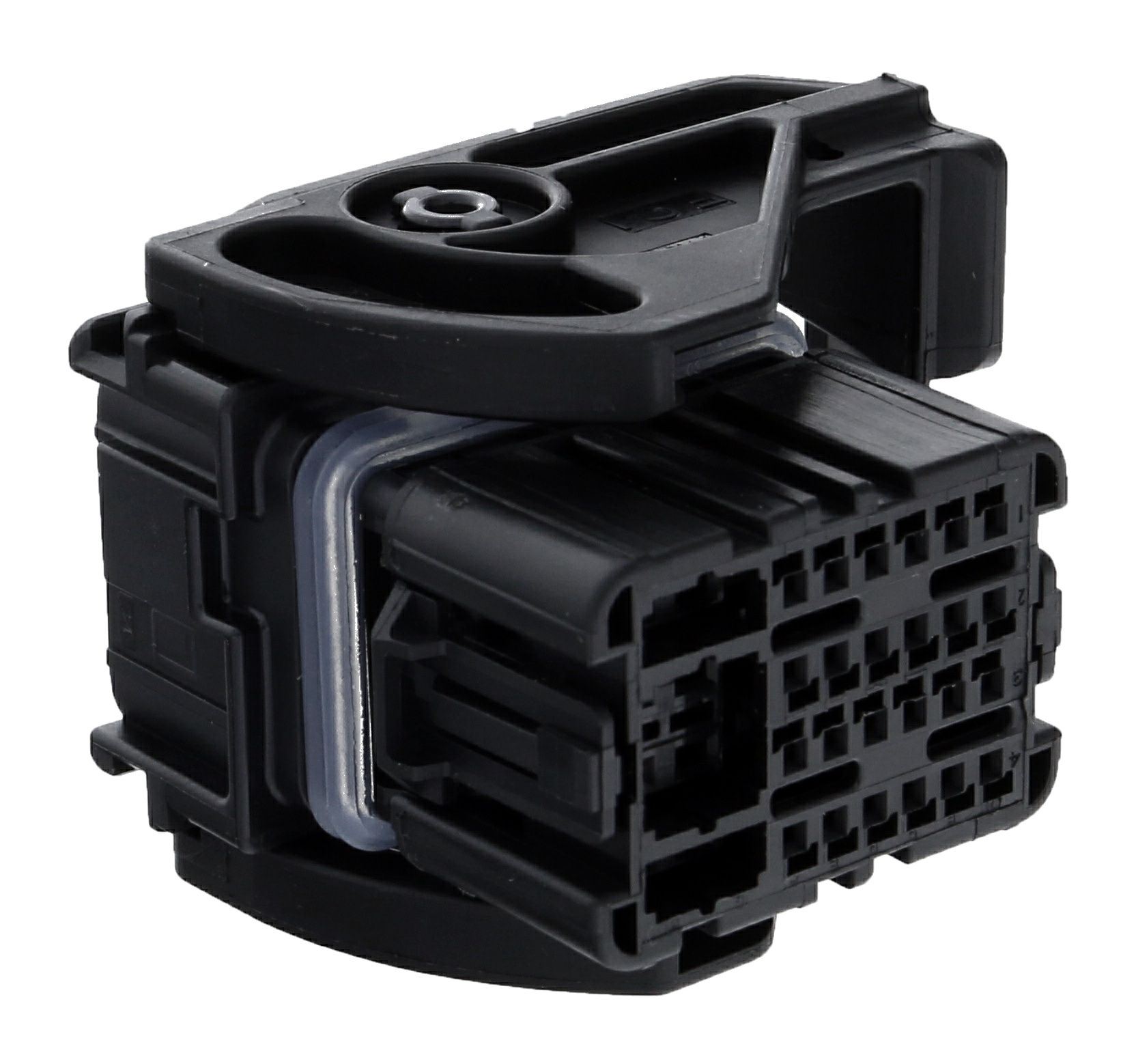 32 Way F Hybrid 0.64 1.5 CMC Sealed Connector Black