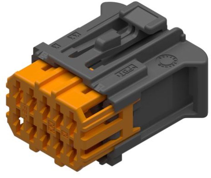10 Way F 1.5 SICMA Inline Unsealed Connector Black