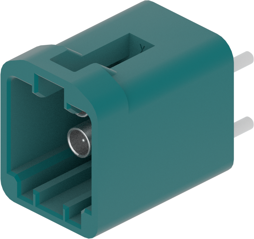 4 Port 2 Row MCA-A Male Mini Coax Water Blue Code Z