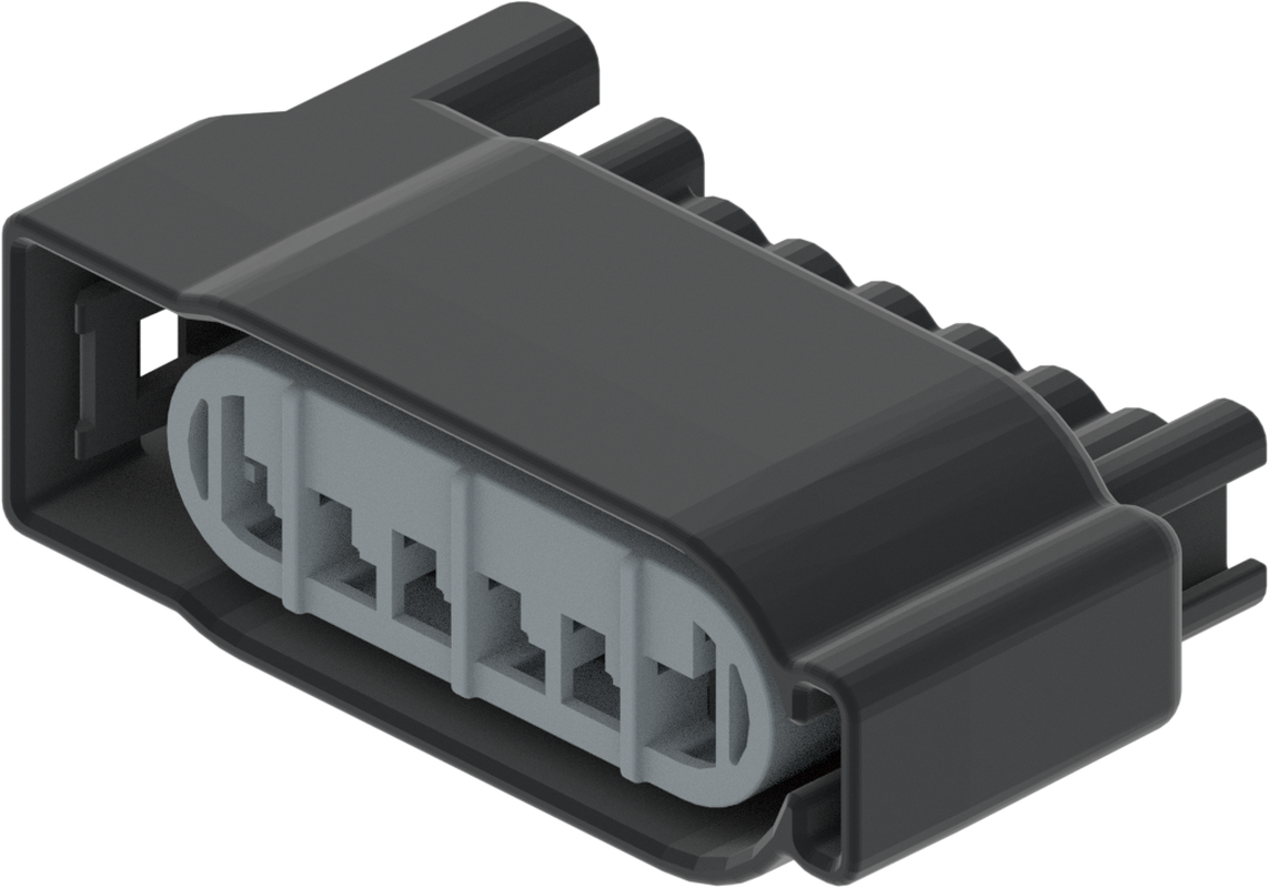 6 Way F OCS 1.5 Sealed Connector Black