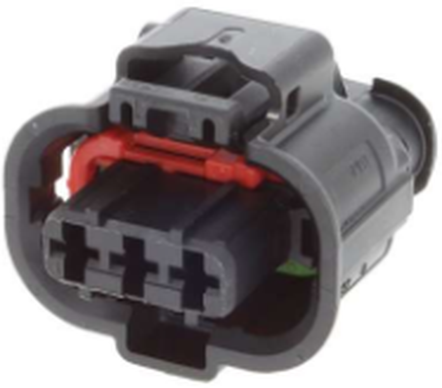 3 Way F DCS-2 2.8 Sealed Connector Black
