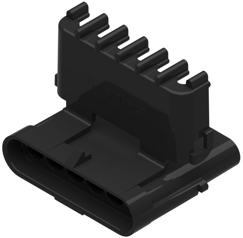 6 Way 2.6 W/P Sealed Connector Black