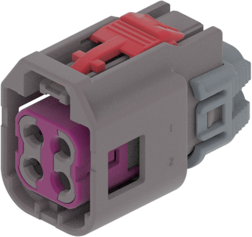 4 Port 2 Row MCA-A Female Mini Coax Grey Code G