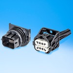 28 Way Female APEX Mixed Connector Black