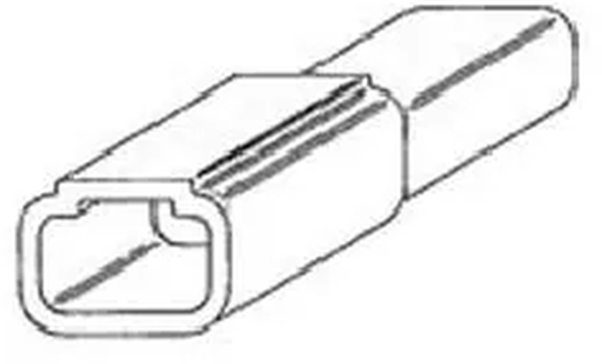 1 Way M 56 Series 6.3 Unsealed Connector Natural