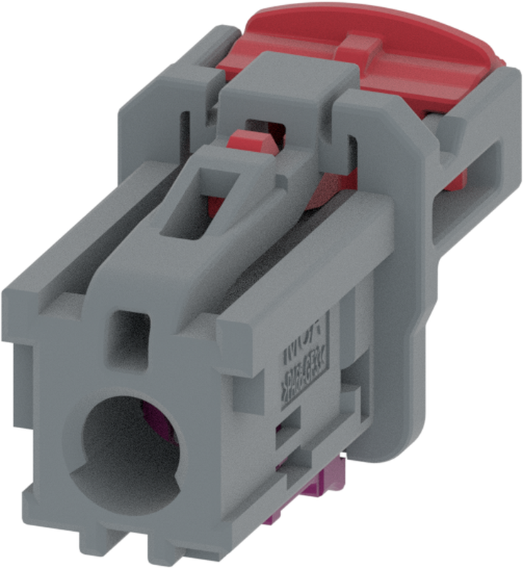1 Port 1 Row MCA-A Female Mini Coax Dark Grey Code G