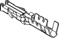 0.64 MIC/P Female Locking Lance Unsealed Terminal Cross Sec (0.35 - 0.5 mm²)