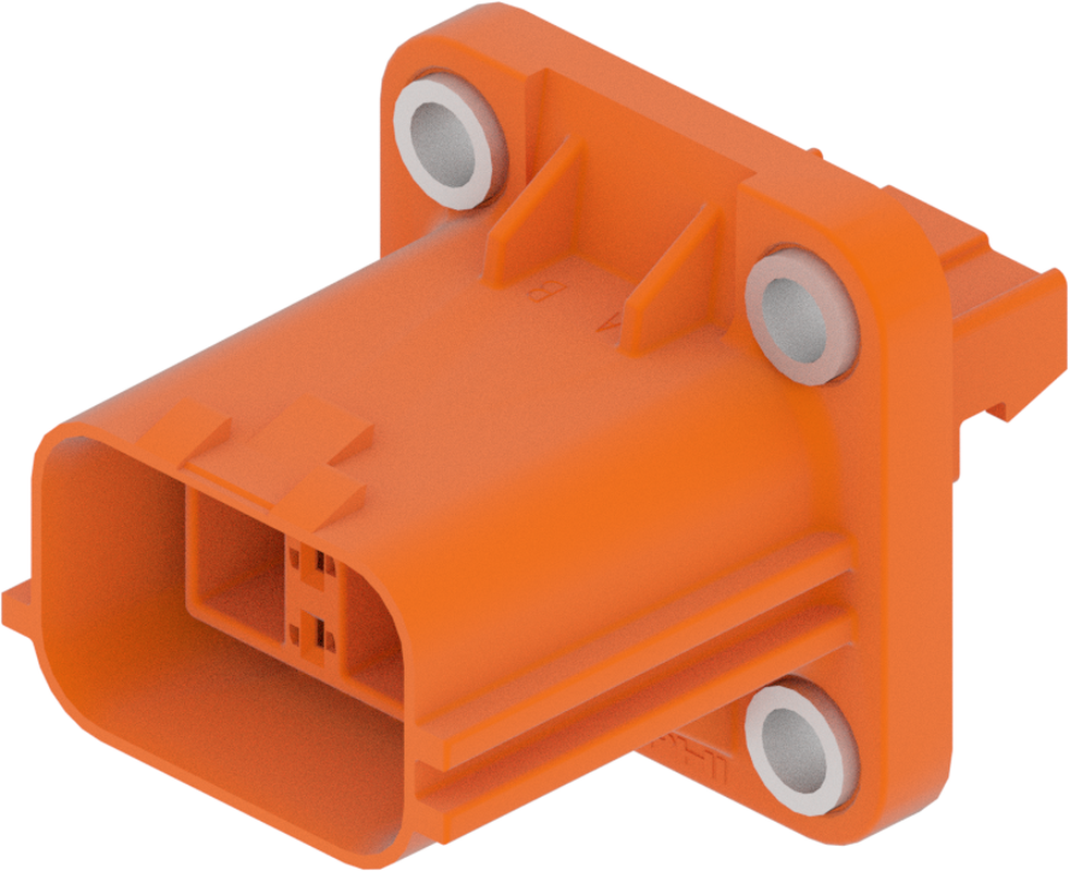 4 Way M CTS 1.5 MetriPack (M/P) 2.8 H/VOLTAGE BASE 4 Unsealed Connector Orange