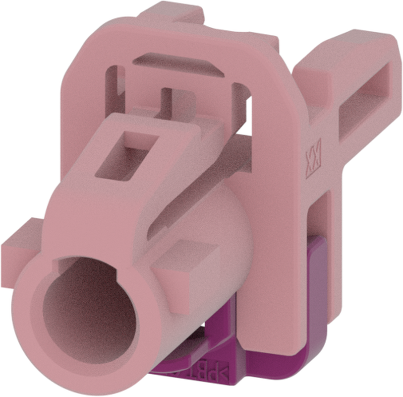 1 Port 1 Row MCA-B Female Mini Coax Light Pink Code H