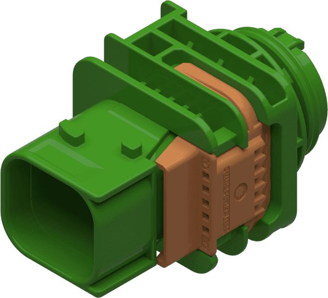 4 Way M 2.8 CTCS XP Connector Green