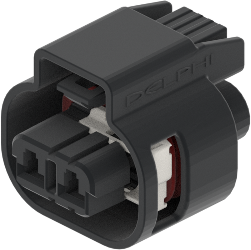 2 Way Female M/P 280 Sealed Connector Black
