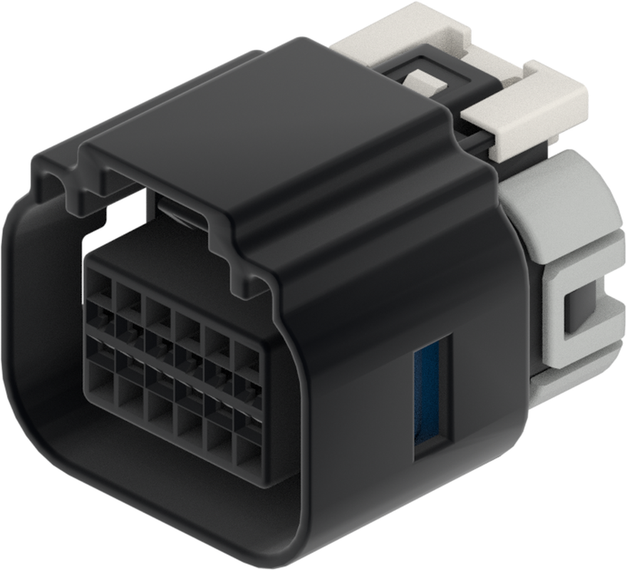 12 Way F OCS 1.2 Sealed Connector Black