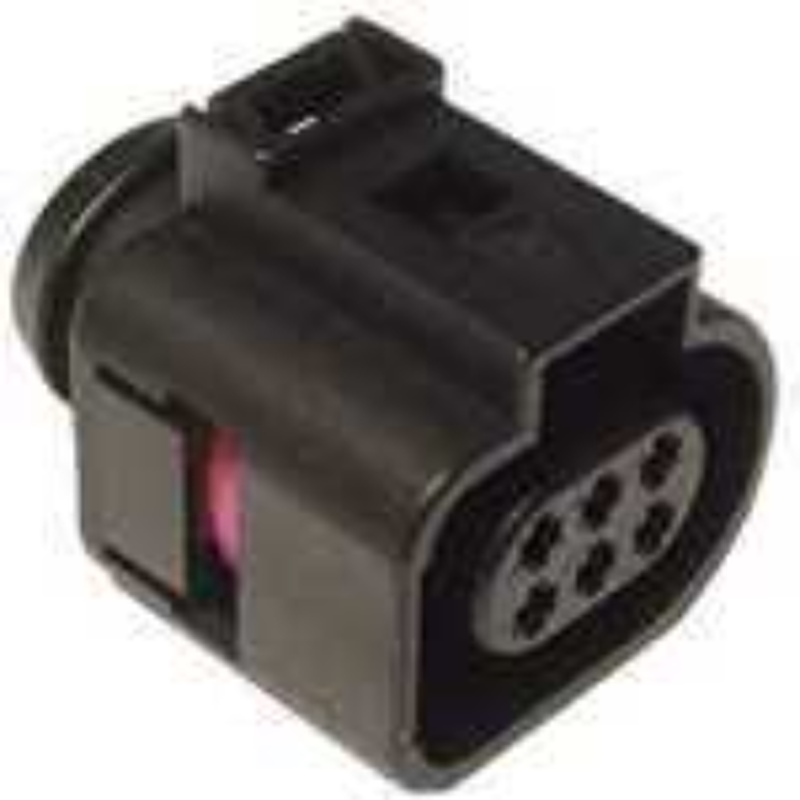 6 Way F TIMER 1.5 Sealed Connector Black