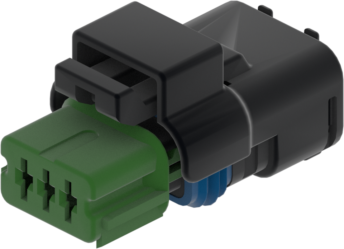 3 Way F SICMA-3 1.5 Sealed Connector Green