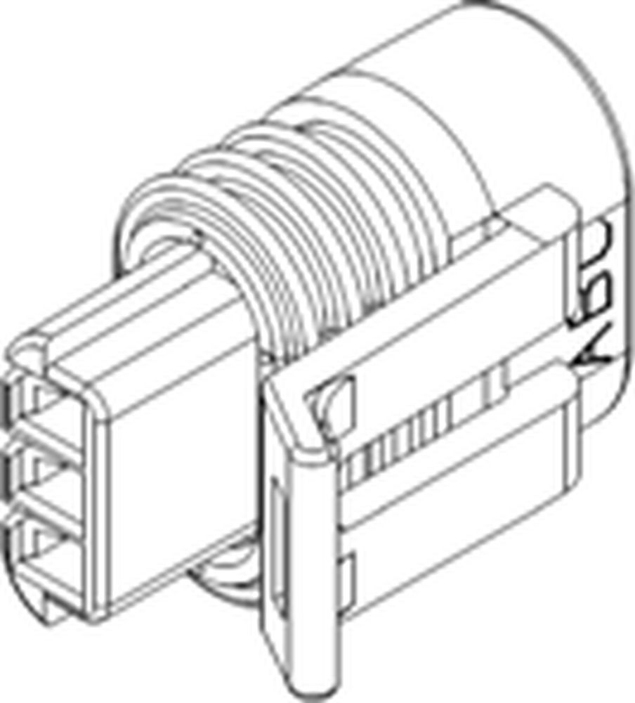 3 Way F MetriPack (M/P) 150 Sealed Connector Black