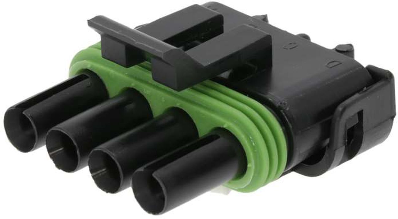 4 Way 2.6 W/P Sealed Connector Black