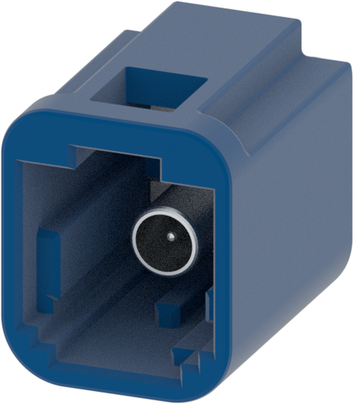 1 Port 1 Row MCA-A Male Mini Coax Signal Blue Code C