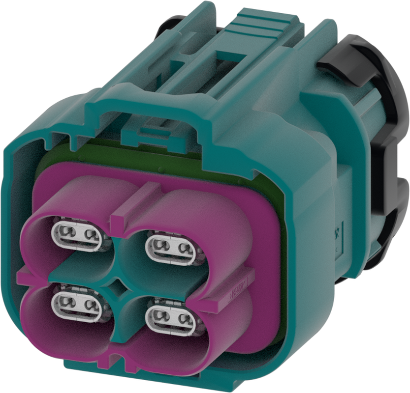 4 Port 2 Row Female H-MTD Water Blue Code Z