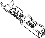 0.64 MTS Female Locking Lance Unsealed Terminal Cross Sec (0.25 - 0.35 mm²)