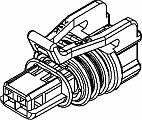 2 Way F GT 150 Sealed Connector Gray-Dark