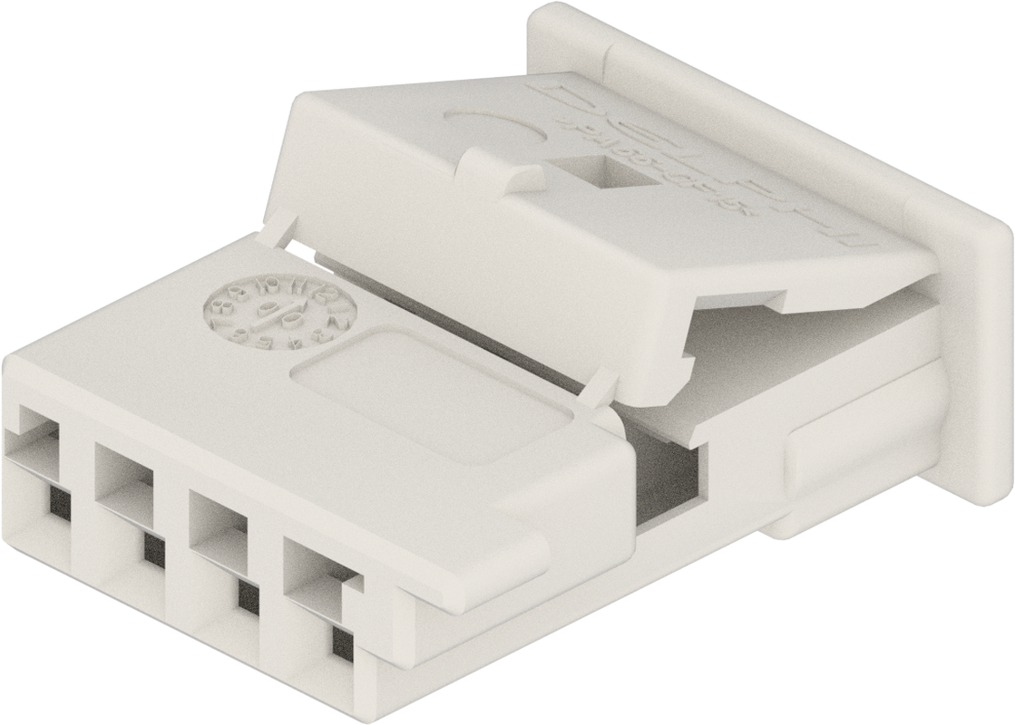 4 Way F MTS 0.64 Unsealed Connector Natural
