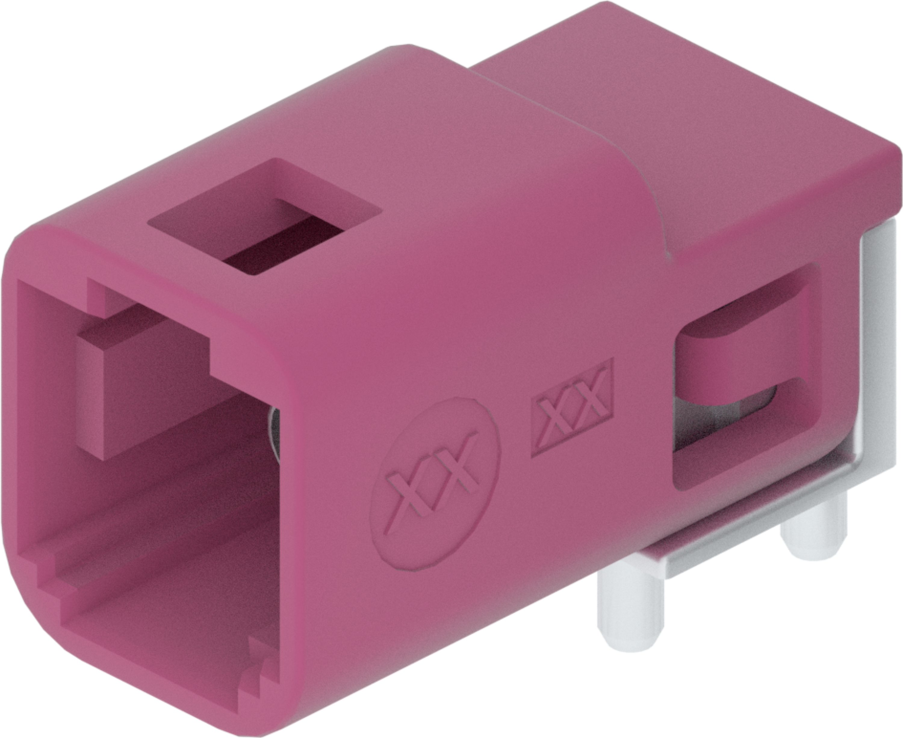 1 Port 1 Row MCA-A Male Mini Coax Violet Code D