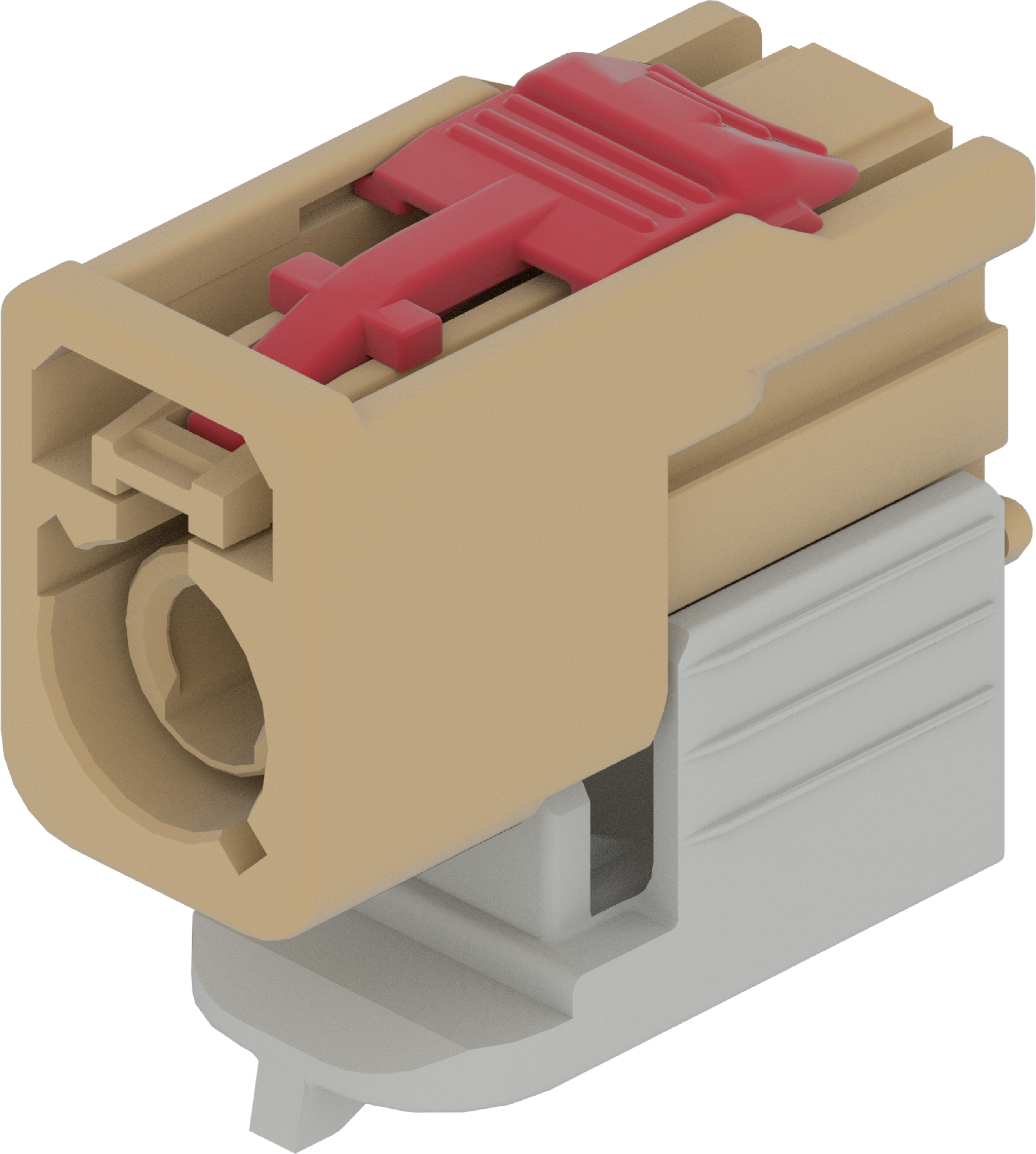 1 Port 1 Row Female Fakra Beige Code I