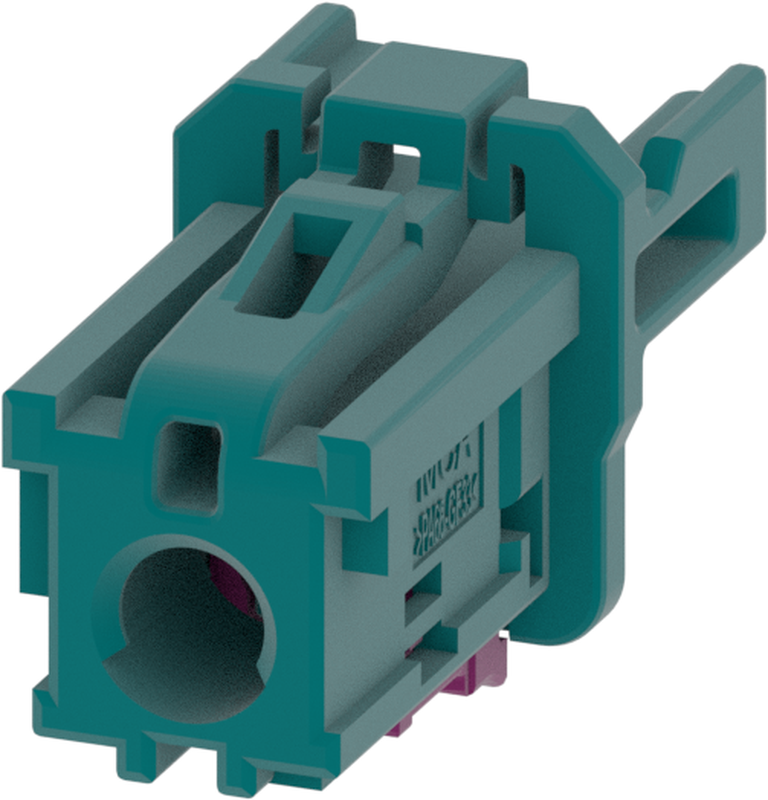 1 Port 1 Row MCA-A Female Mini Coax Water Blue Code Z