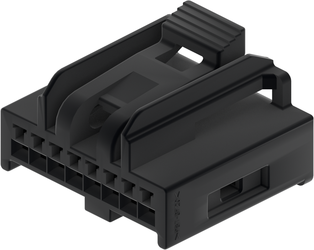 8 Way Female MICRO HVT Unsealed Connector Black