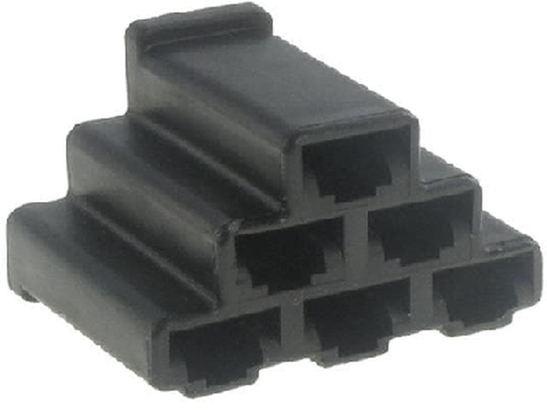 6 Way F 56 SERIES 6.3 Unsealed Connector Black