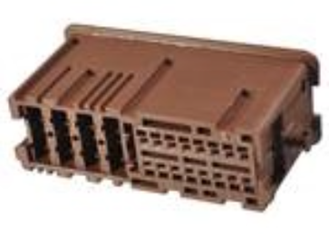 24 Way F MTS 0.64 SICMA-3 2.8 Unsealed Connector Brown
