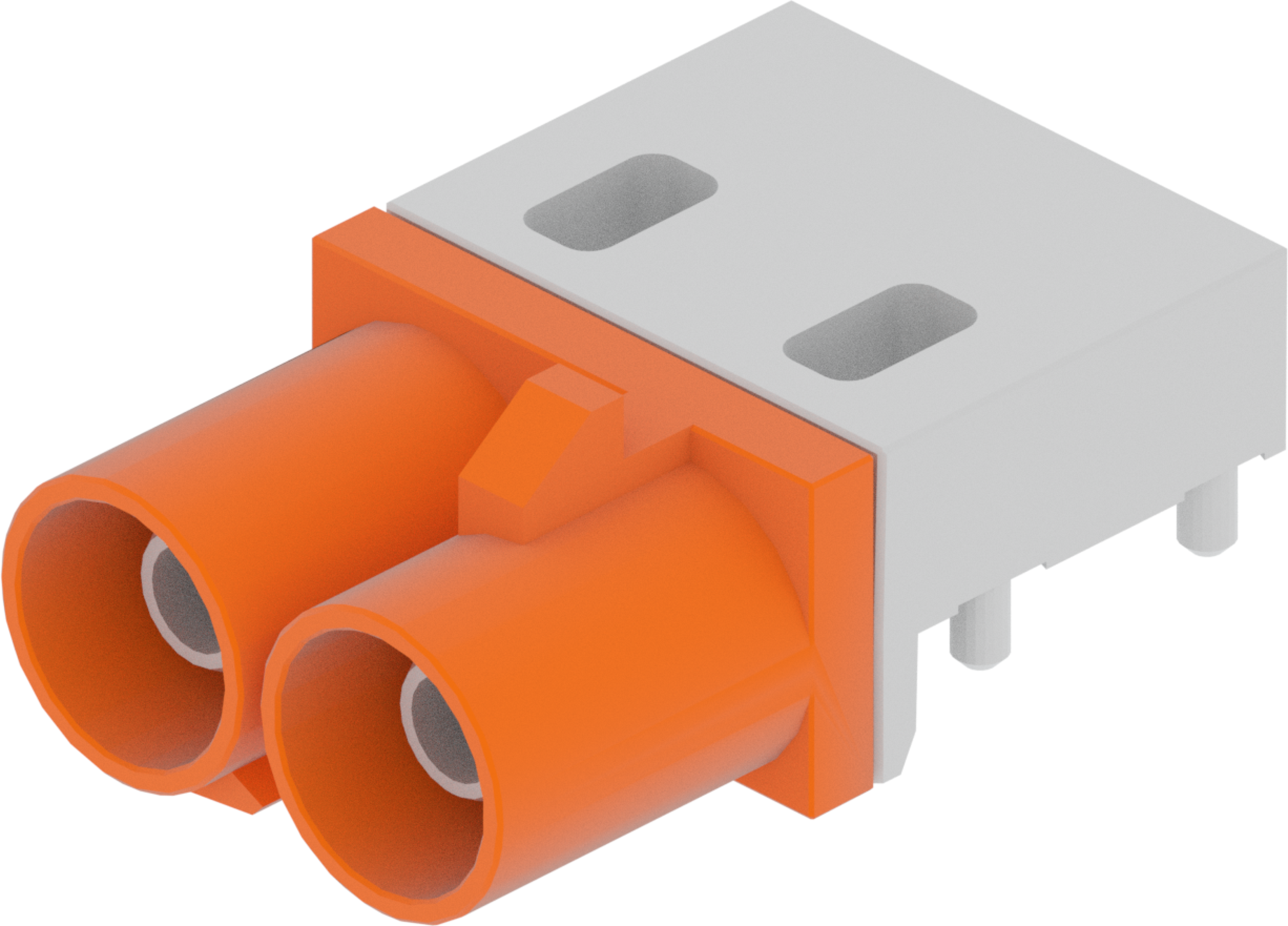 2 Port 1 Row Male Fakra Orange Light Code M