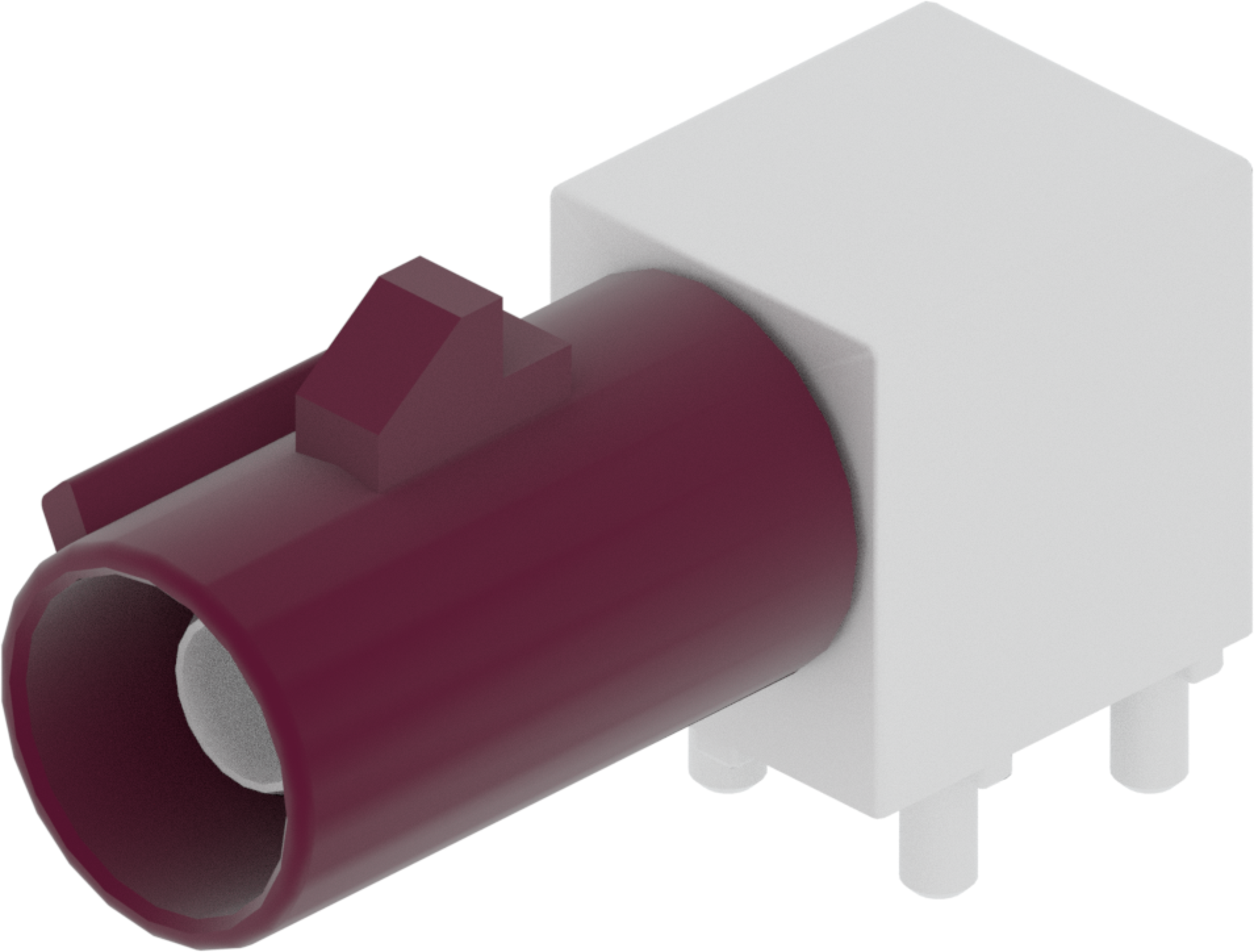1 Port 1 Row Male Fakra Claret Voilet Code D