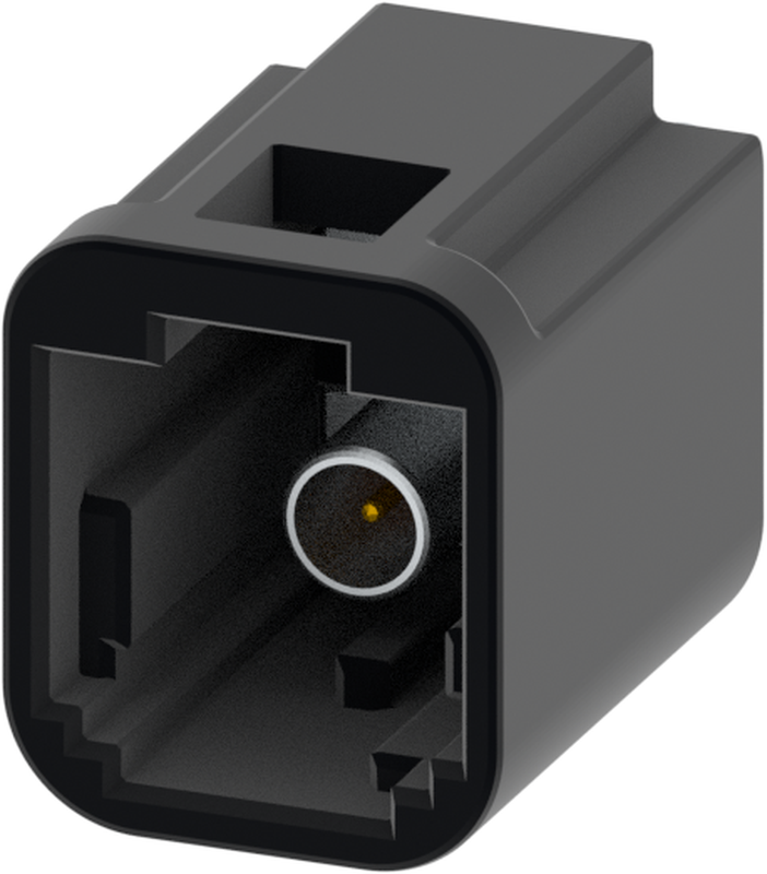 1 Port 1 Row MCA-A Male Mini Coax Jet Black Code A