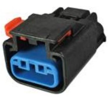 3 Way Female APEX 2.8 Unsealed Connector Black
