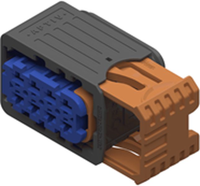 8 Way F 2.8 CTCS XP Connector Black