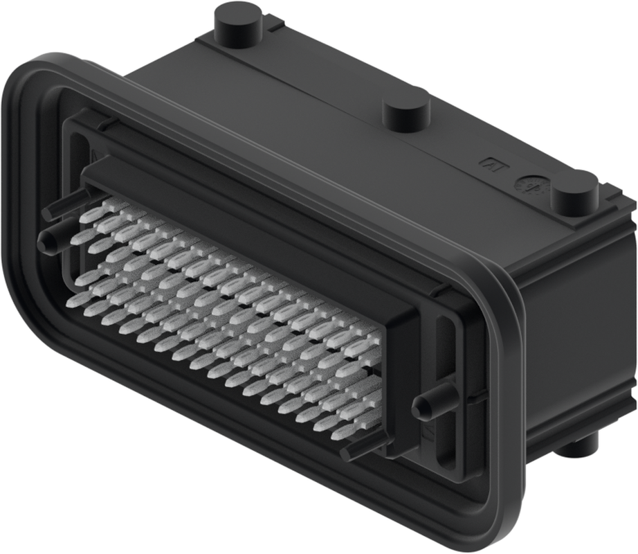 64 Way Male MTS 0.64 Unsealed Connector Black