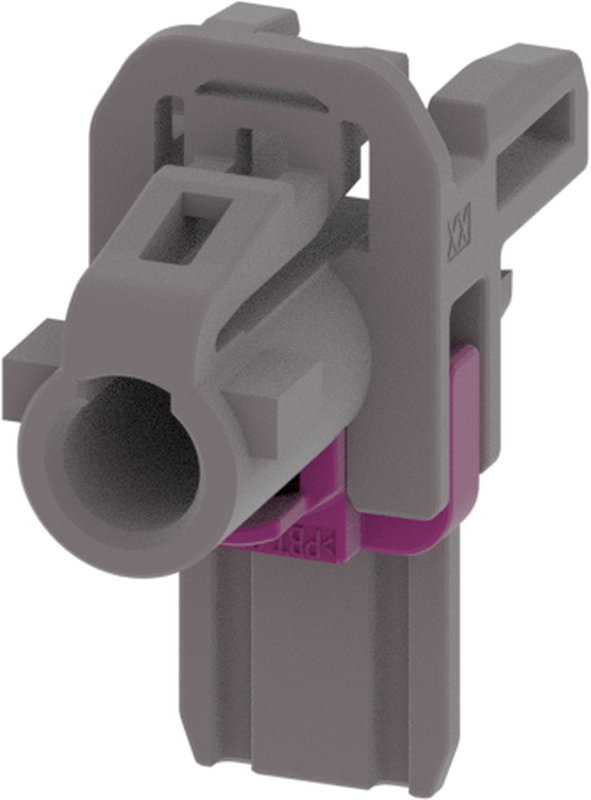 1 Port 1 Row MCA-B Female Mini Coax Platinum Grey Code G
