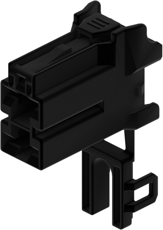 2 Way F 375 - Unsealed Connector Black