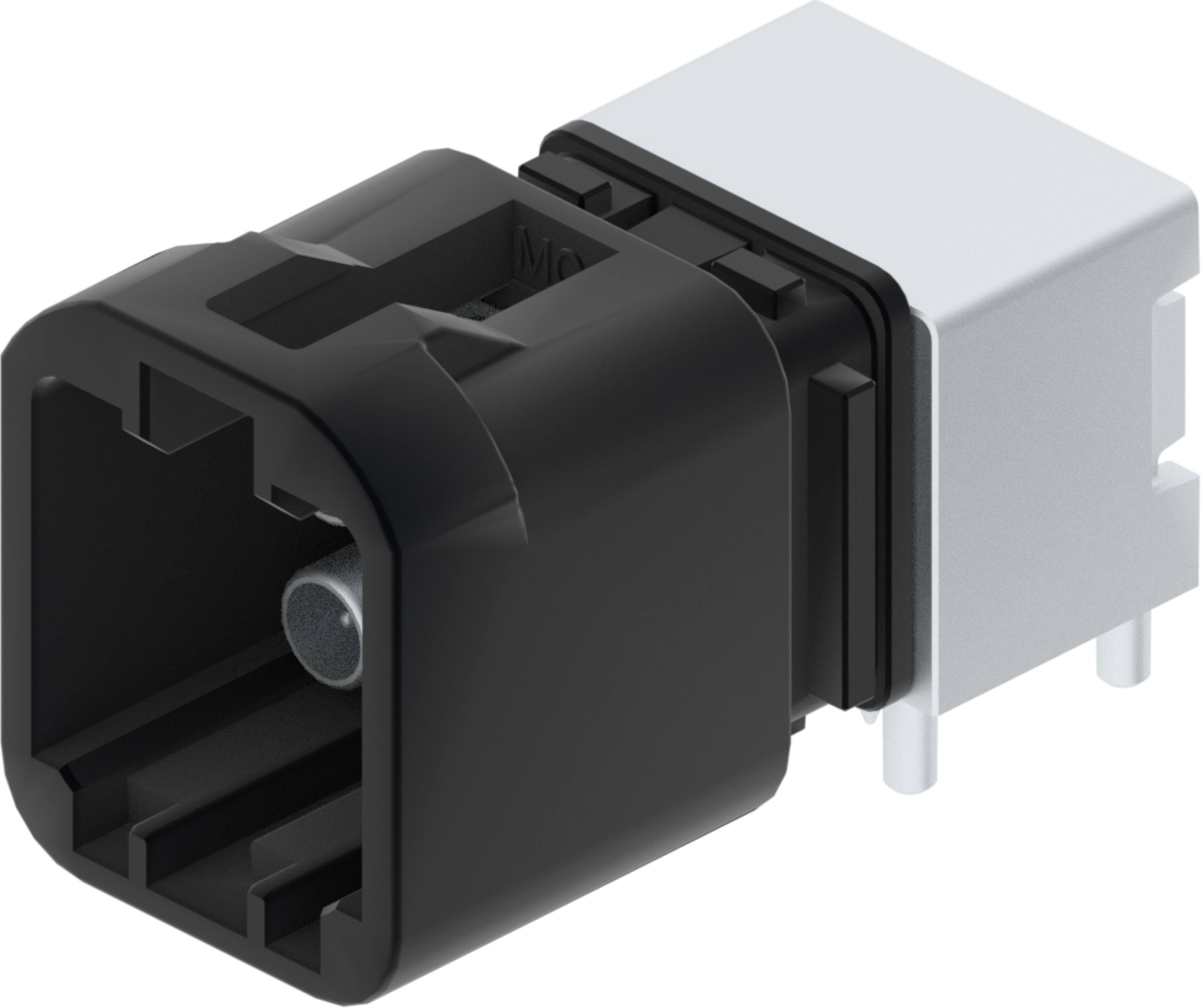 4 Port 2 Row MCA-A Male Mini Coax Black Code A