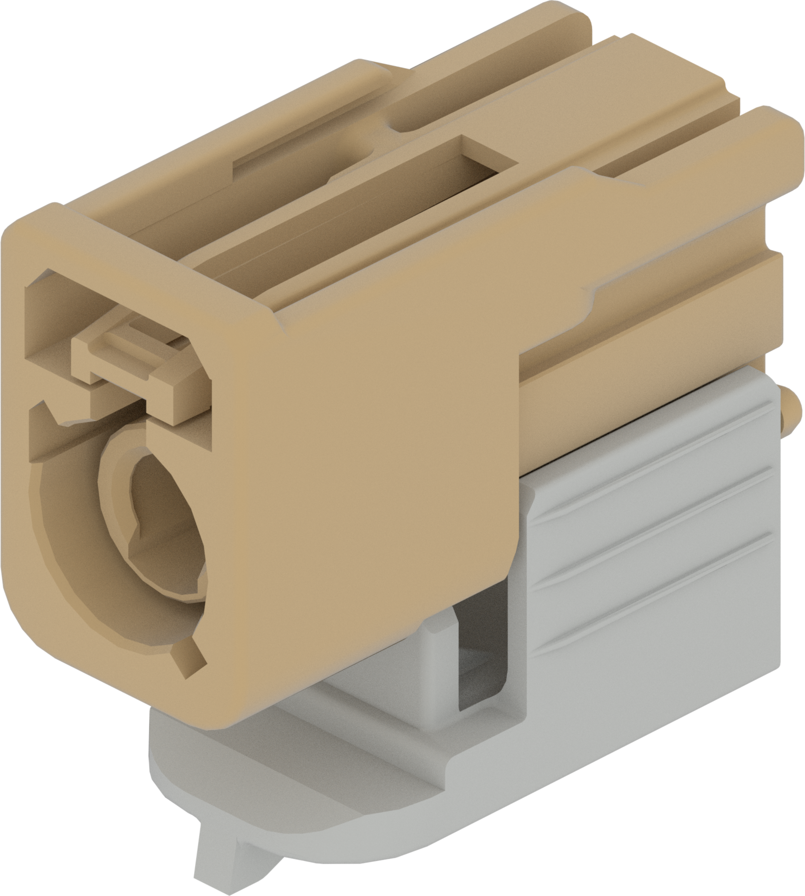 1 Port 1 Row Female Fakra Beige Code I