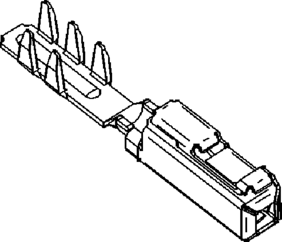 MTS-B 0.64 Cavity Lock Unsealed Terminal