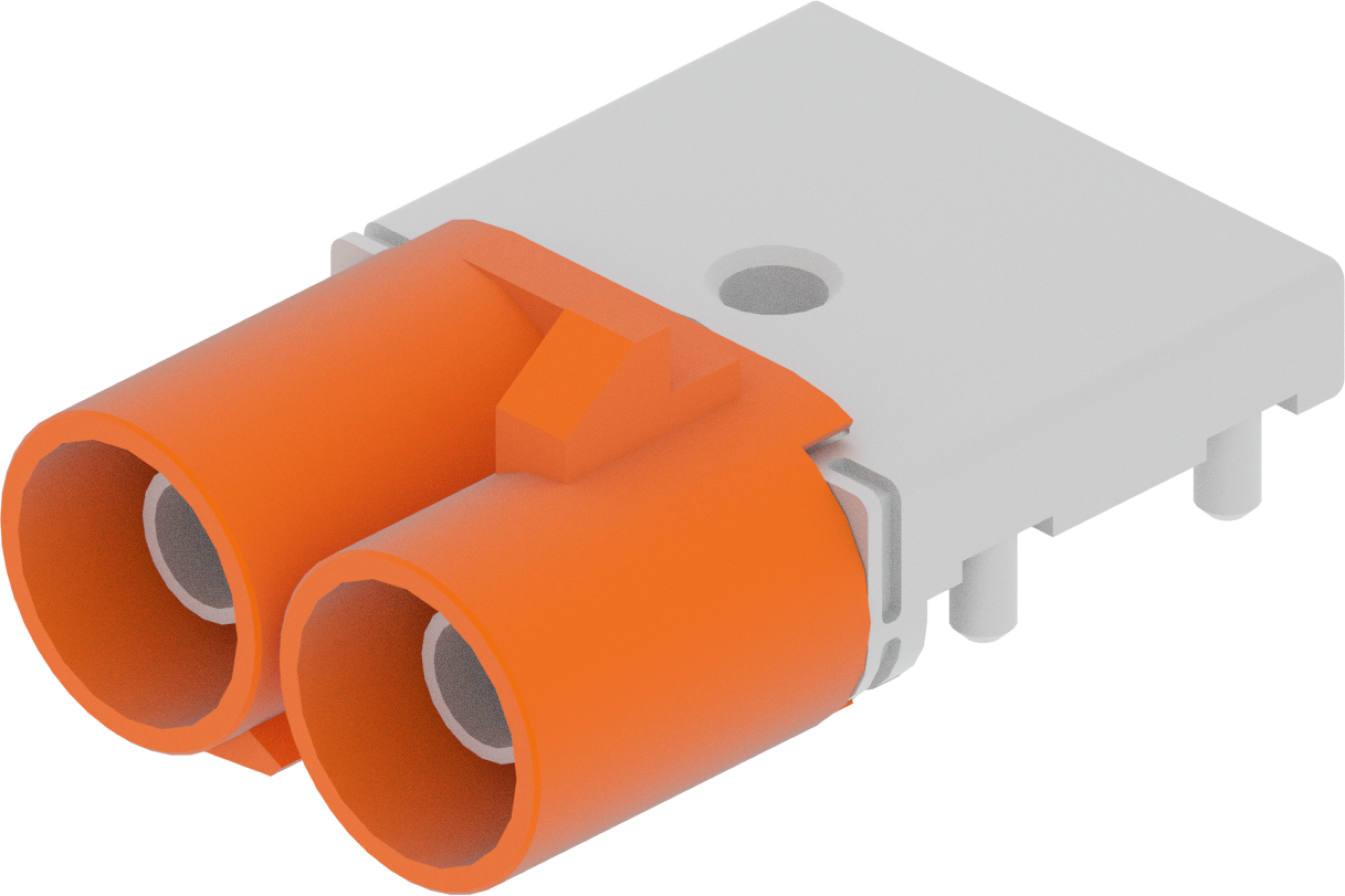 2 Port 1 Row Male Fakra Orange Light Code M