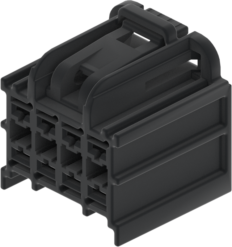 8 Way F GT FBT 2.8 Unsealed Connector Black