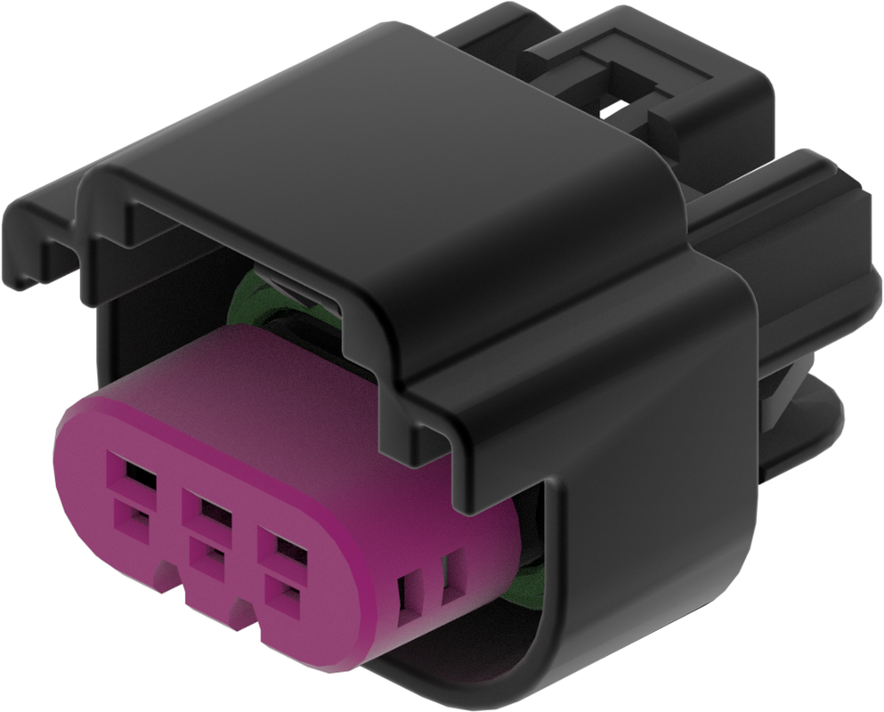 3 Way F GT 1.5 Sealed Connector Black